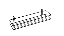 Полка прямая одноэтажная черная Fixsen FX-730B-1 250_100_Array